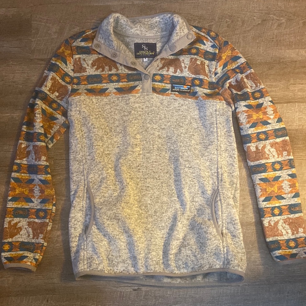 🐻🩶Simply Southern Sweater M🩶🐻
